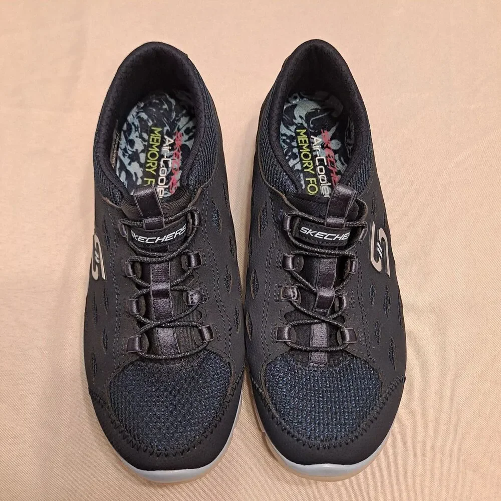 Skechers Women's Gratis Breezy City 22773 Sneakers Size 6 Lightweight Navy Blue